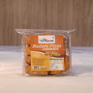 Satvik Packet Cookies - Badam Pista - Pack of 2