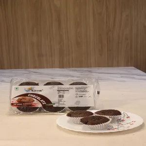 Satvik Cup Cake - Chocolate - Pack of 2
