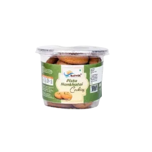 Satvik Jar Cookies - Pista Nankhatai - Pack of 2