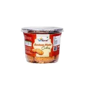 Satvik Jar Cookies - Badam Pista - Pack of 2