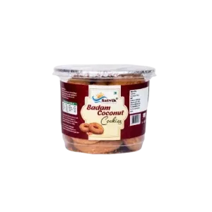 Satvik Jar Cookies - Badam Coconut - Pack of 2