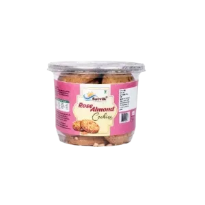 Satvik Jar Cookies - Rose Almond - Pack of 2