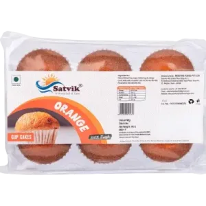 Satvik Cup Cake - Orange - Pack of 2