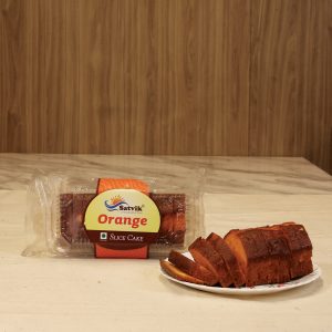 Satvik Slice Cake - Orange